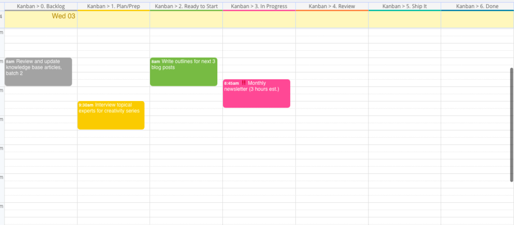 How to use your Teamup Calendar as a Kanban board