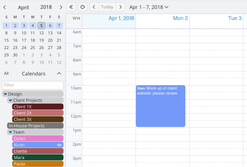 How to Use Teamup's ColorCoded SubCalendars Teamup Blog