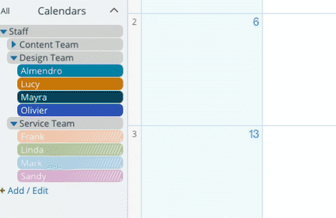 How to Use Color-Coded Sub-Calendars