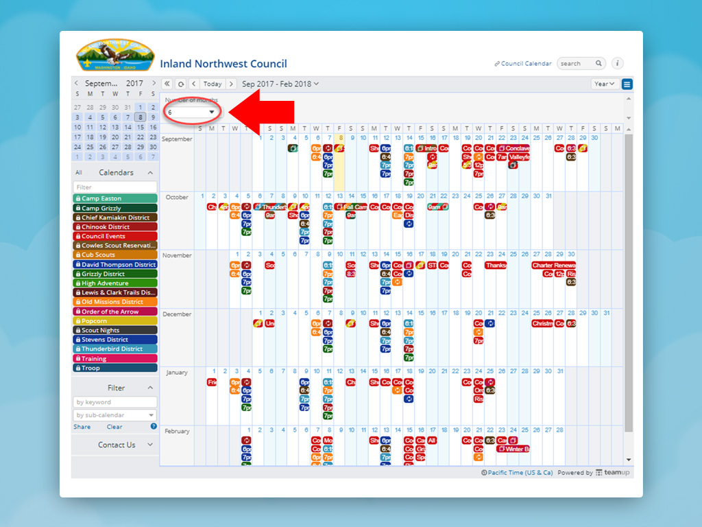 Use the Yearly Calendar View Teamup News, Tips, Stories