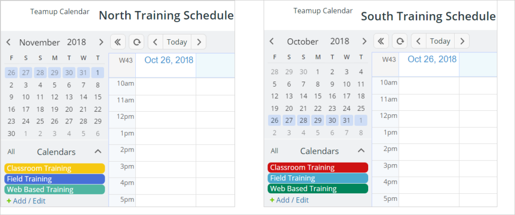 Get a consolidated view of multiple master calendars.