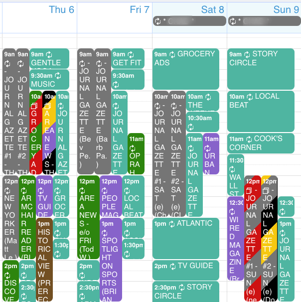 Audio reading materials distributed around the clock with Teamup Calendar