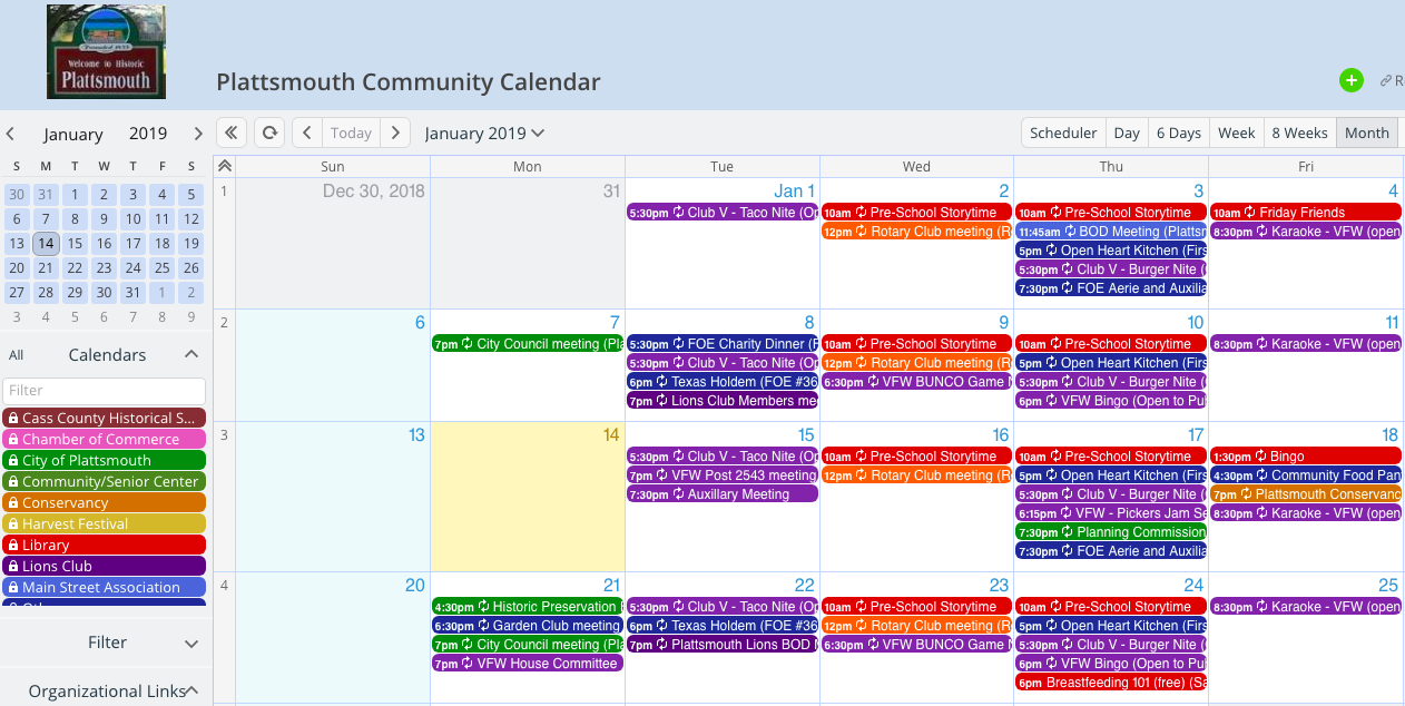 How a Library Created a Shared Community Calendar for Multiple Groups