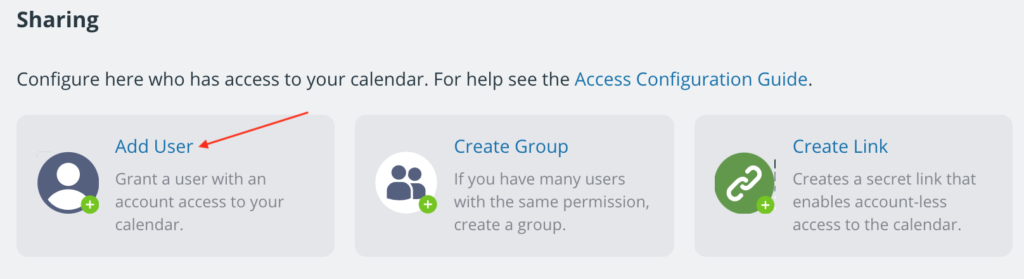 Add a user to change the calendar administrator
