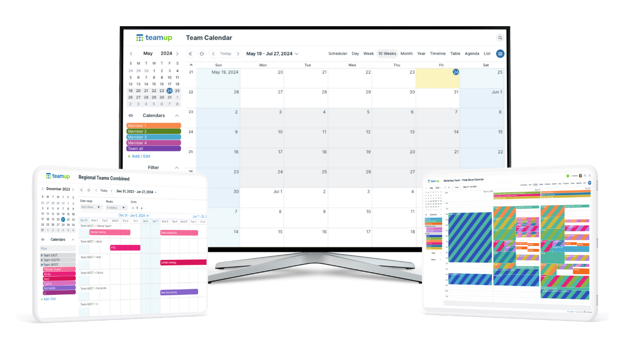 How to Organize Teams with a Teamup Calendar