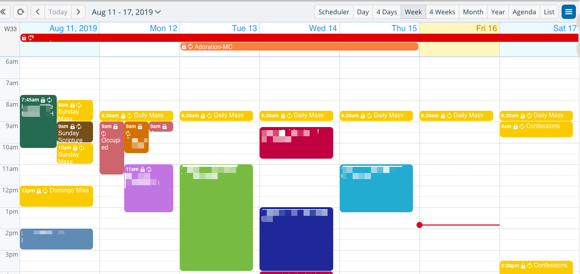 A Color Coordinated Calendar For Many Groups And Events Teamup Blog