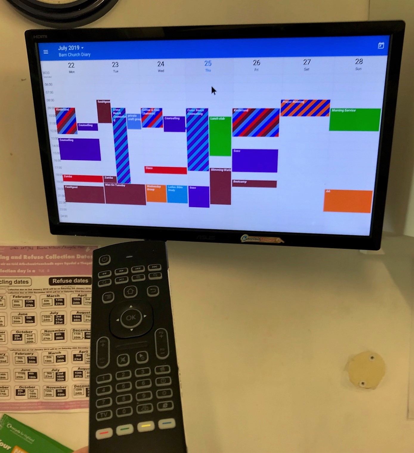 Calendar Display Monitor Ebonee Beverly