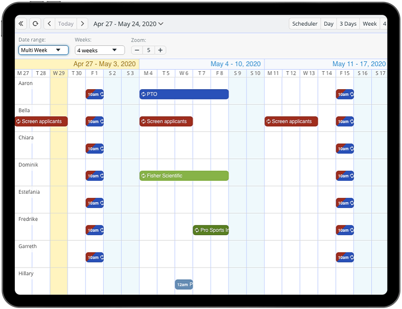 Configure Options in the Timeline View