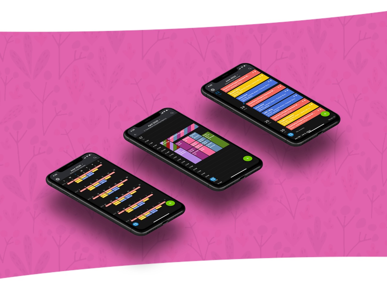 Dark mode on Teamup mobile calendar app and help with Covid scheduling restrictions