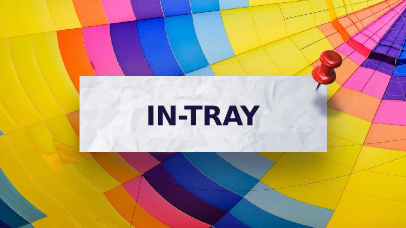 A universal in-tray helps you stay organized and efficient