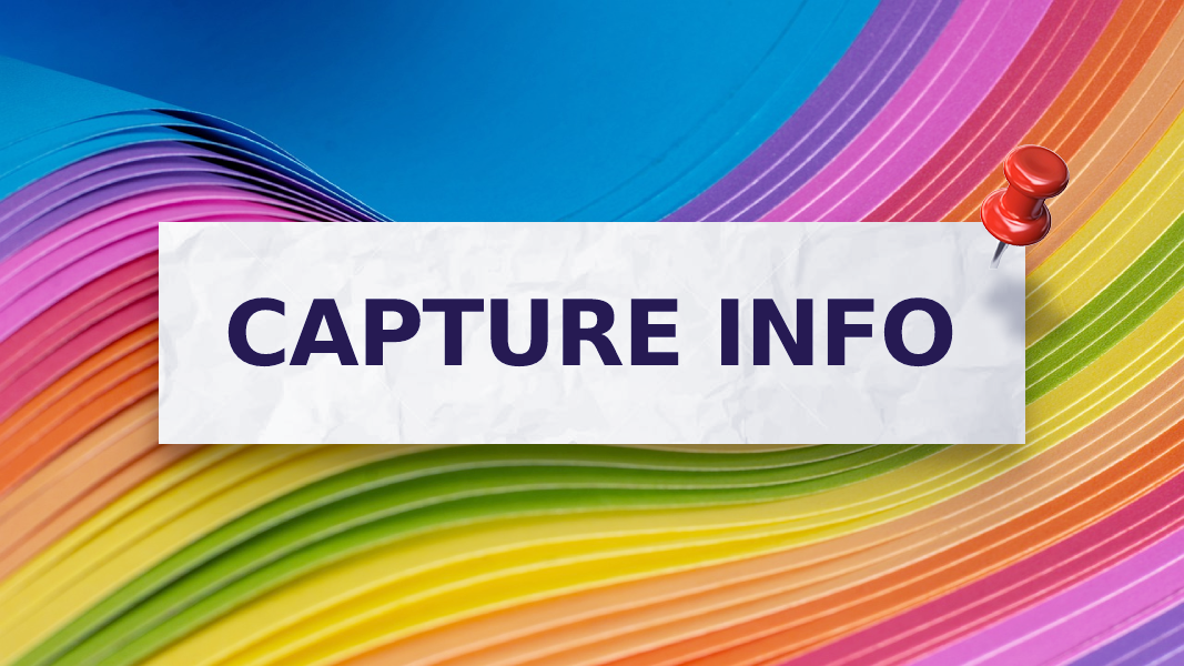 Capture info GTD style with Teamup