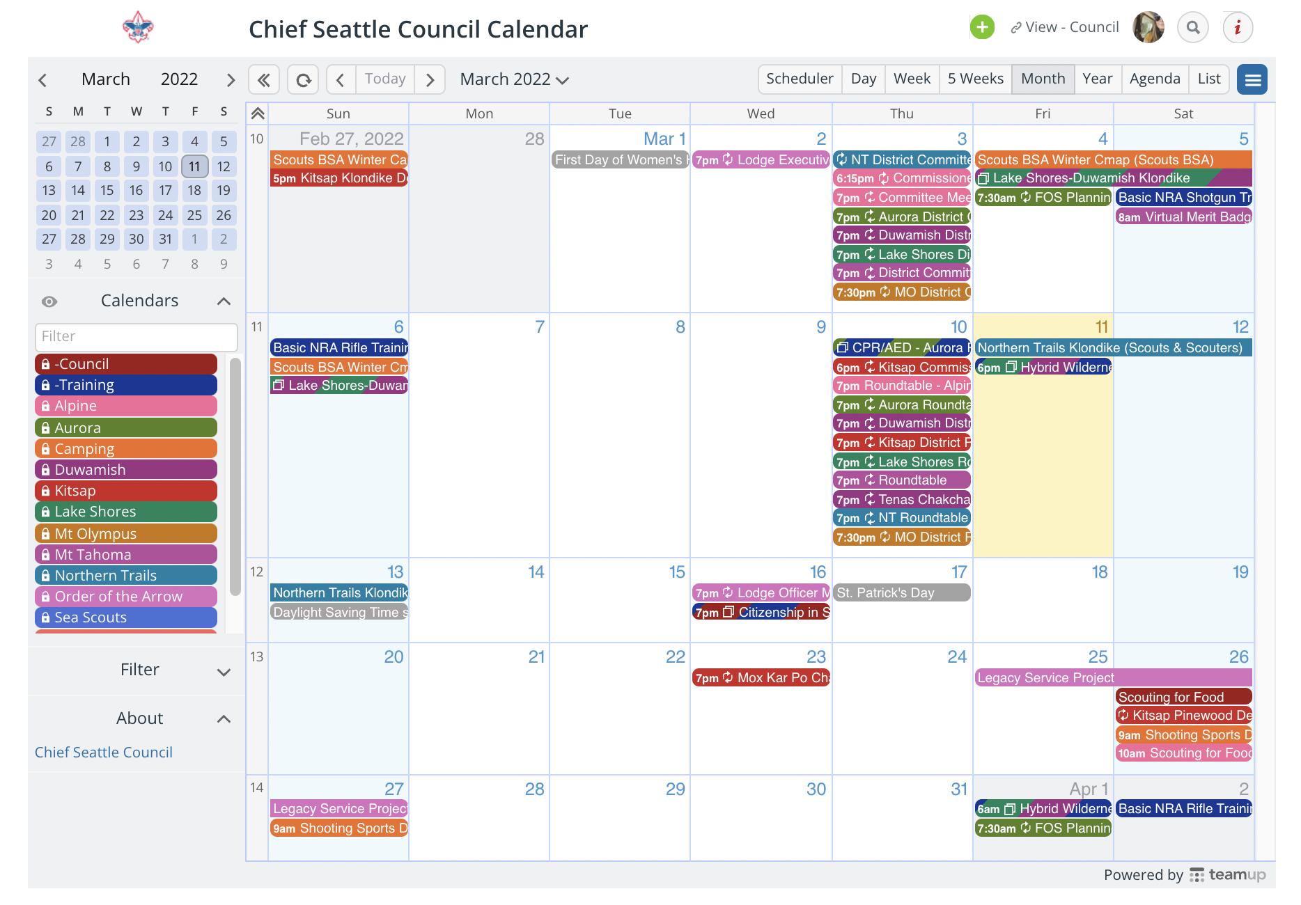 Create a Public Calendar for Your Community Members | Teamup Blog