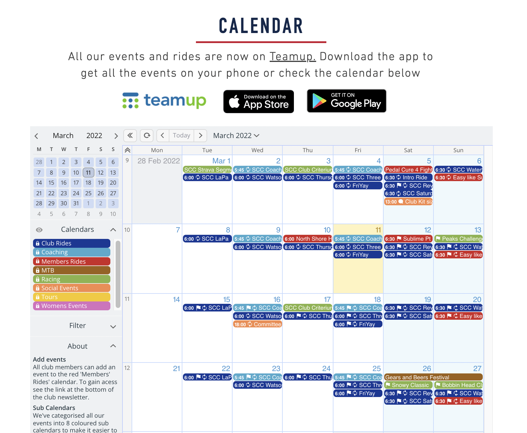 Create A Public Calendar For Your Community Members Teamup Blog