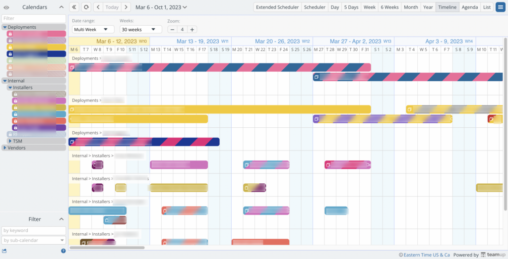 Managing Deployments and Vendors with Teamup | Teamup Blog