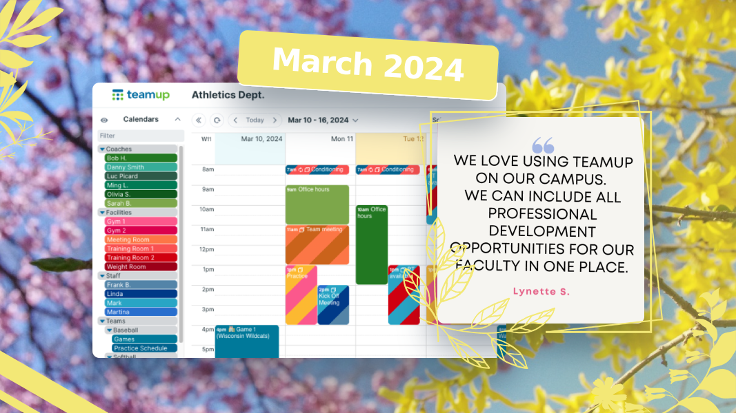 March Roundup: Time zones, status updates, and sharing events to Outlook March Roundup: Time zones, status updates, and sharing events to Outlook